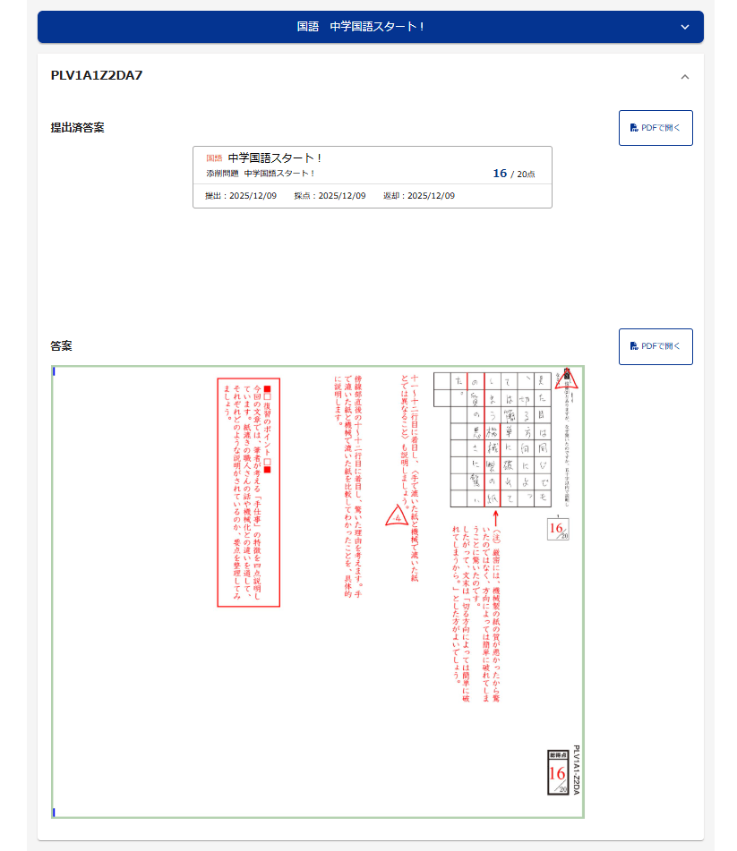 添削・指導
