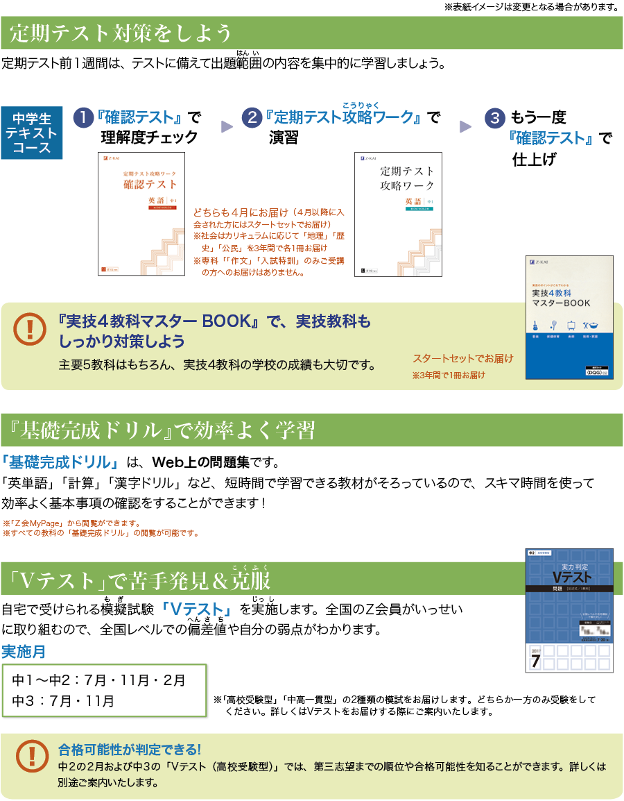 定期テスト対策・入試対策